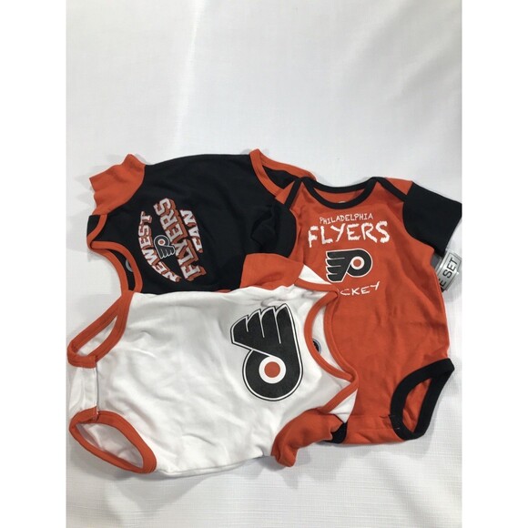 Philadelphia Flyers: One-Piece (Set Of 3), Size Girls 3/6 Months, NWT - Picture 1 of 7